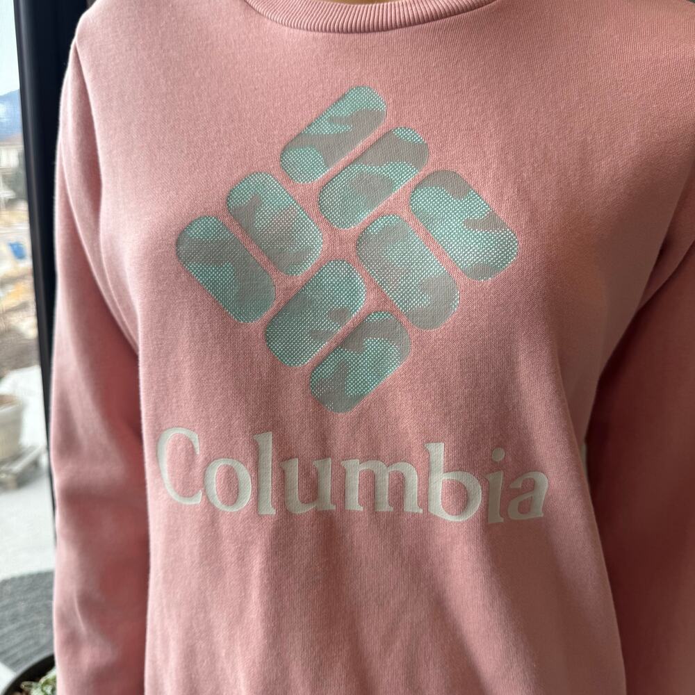 Columbia Women's Trek Graphic Crew Pullover Sweatshirt - Mineral Pink - Size XS - Picture 4 of 11